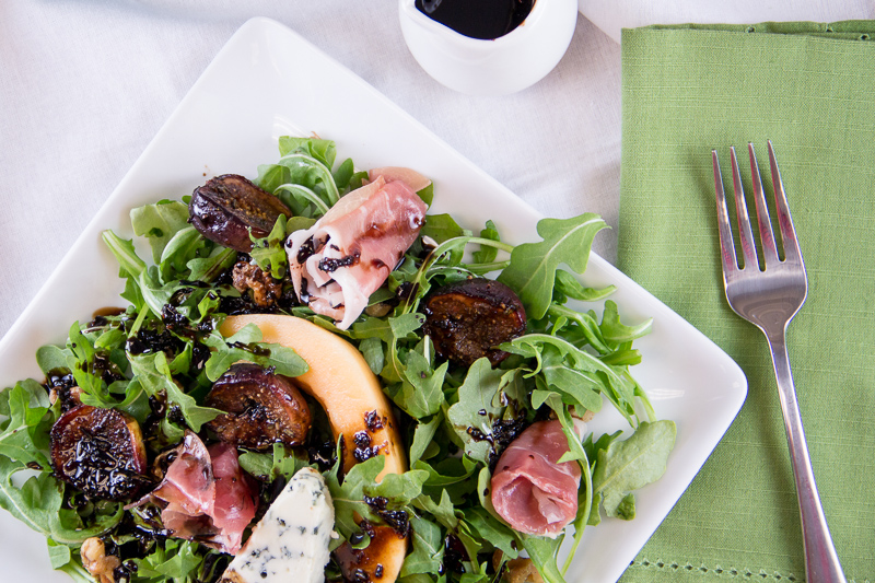 Blog for Fig and Prosciutto Salad with Blue Cheese and Balsamic Reduction