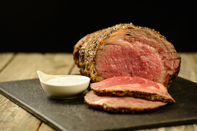 Blog for Peppered Rib-Eye Beef with Wasabi Cream Sauce