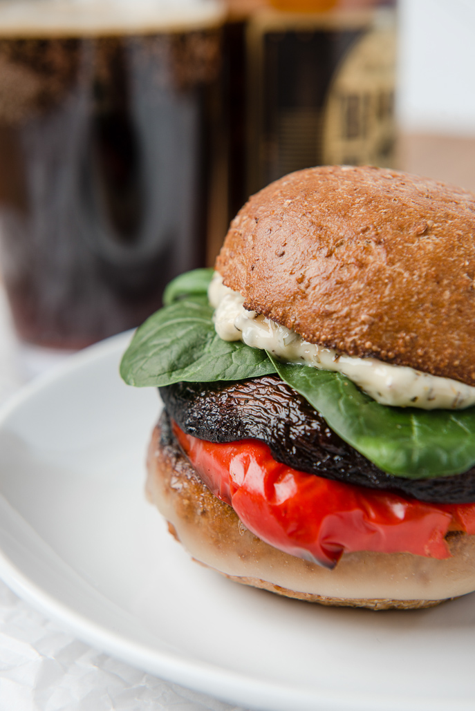 Blog for Portobello Mushroom and Roasted Red Pepper Sandwich