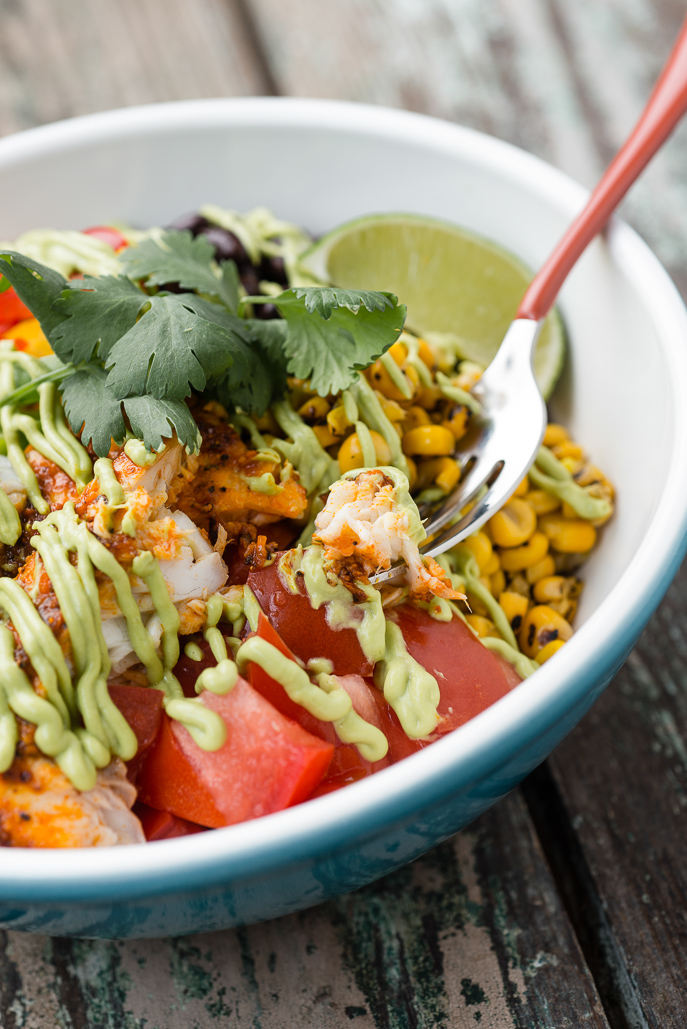 Blog for Broiled Chipotle Tilapia Bowl with Avocado Sauce