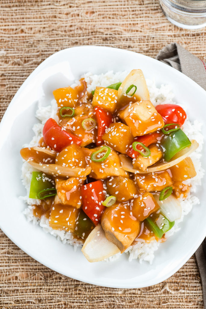 Easy Slow Cooker Sweet and Sour Chicken