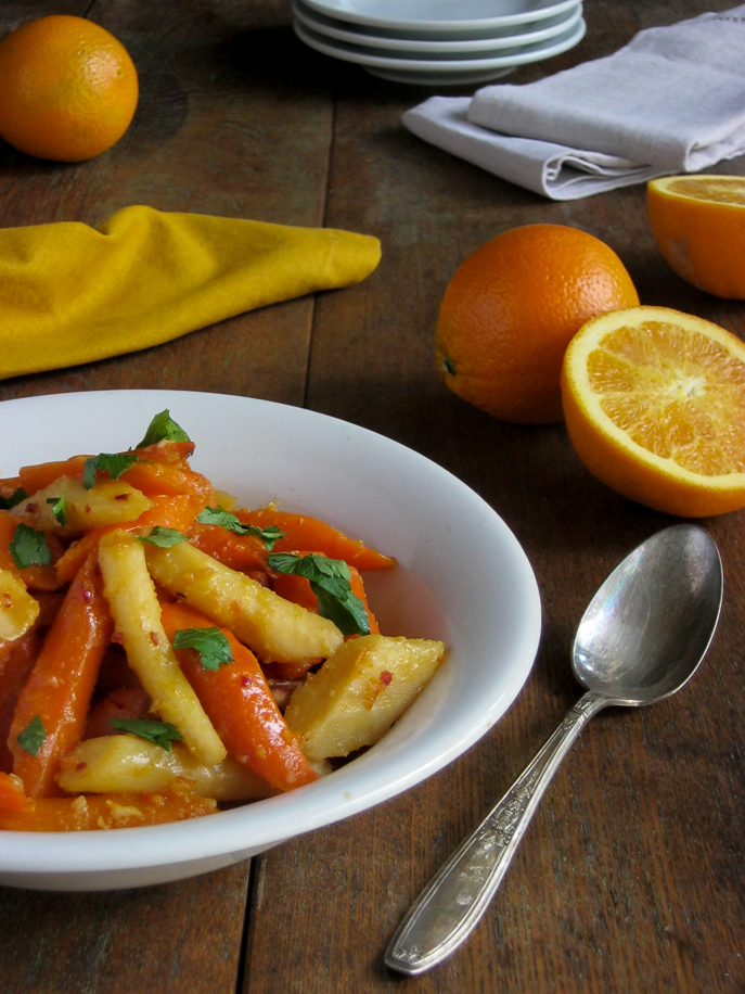 Blog for Slow Cooker Ginger Orange Glazed Root Vegetables