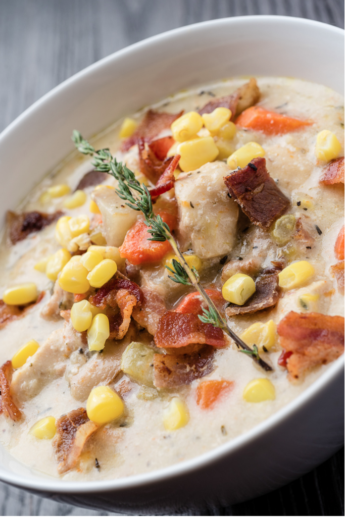 Slow Cooker Chicken and Corn Chowder