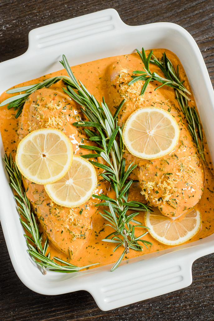 Spicy Lemon Chicken for Two