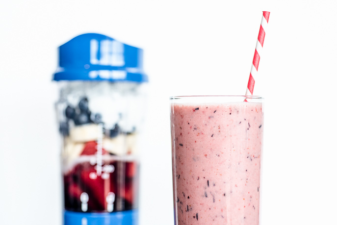Tips for a Healthy 4th of July Holiday and a Red, White and Blue Power Protein Smoothie Recipe