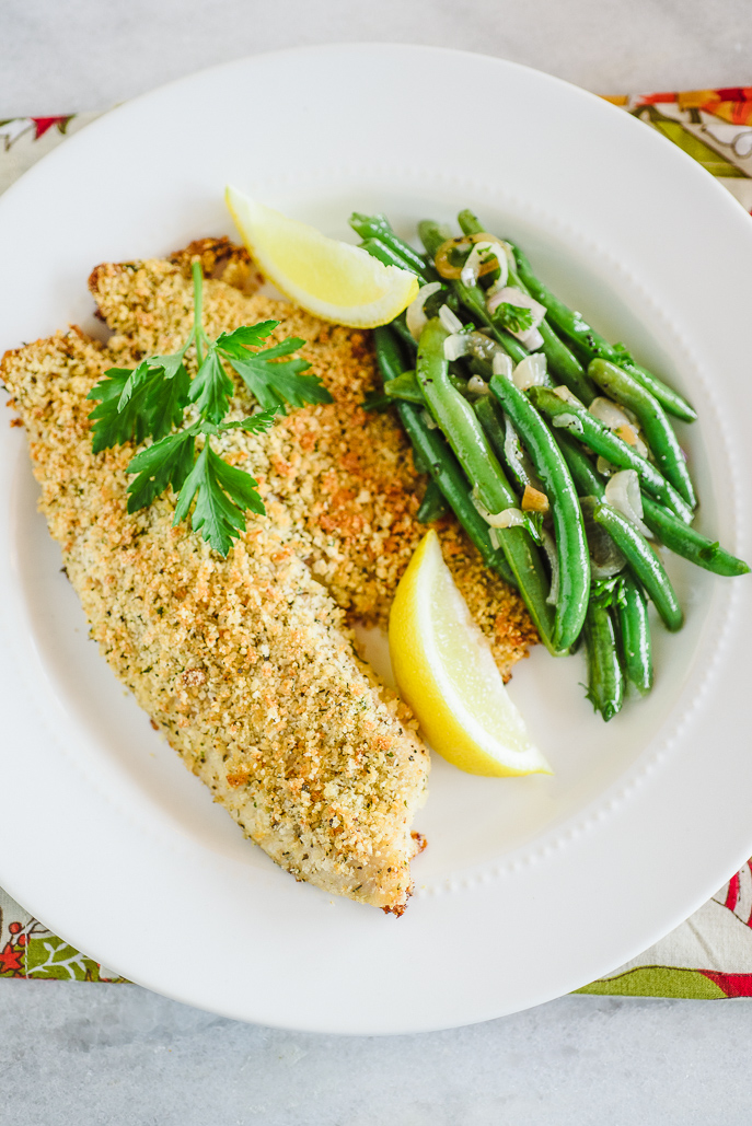 Baked Parmesan Crusted Tilapia for Two