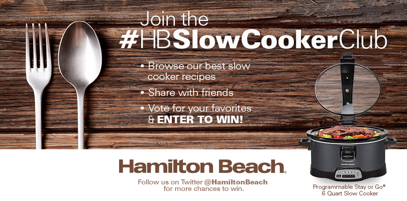 Join the #HBSlowCookerClub and You Could Win a Programmable Stay or Go® Slow Cooker
