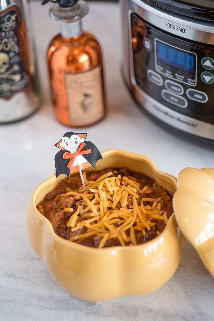 Blog for Halloween Dinner Ideas: Slow Cooker Chili