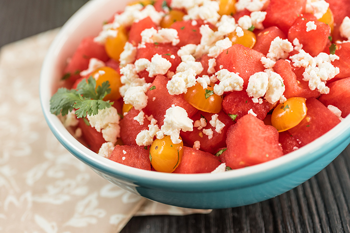 Hold the Lettuce – Watermelon, Tomato, & Feta Salad