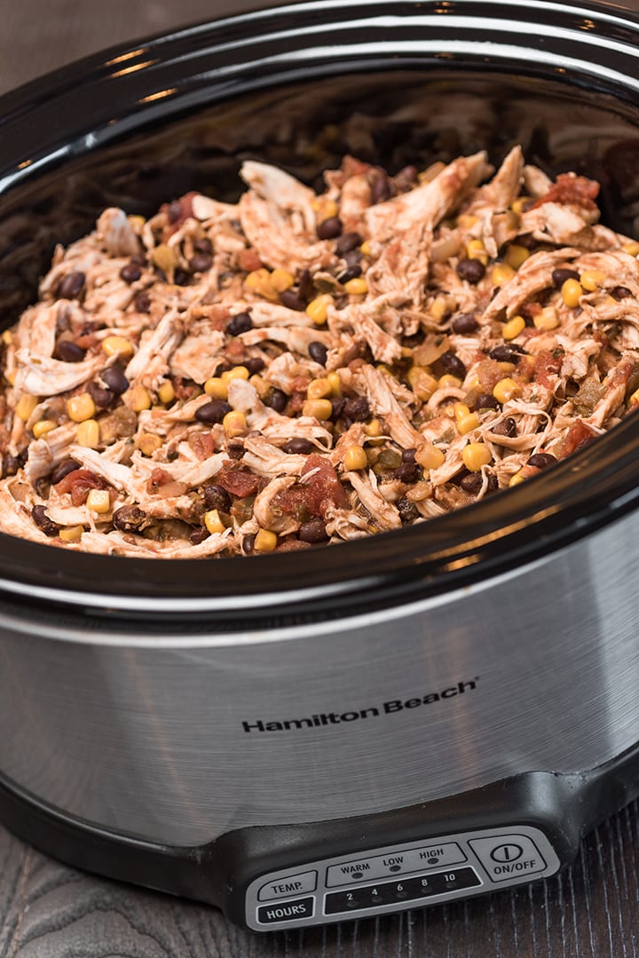 Slow Cooker Salsa Chicken Bowls