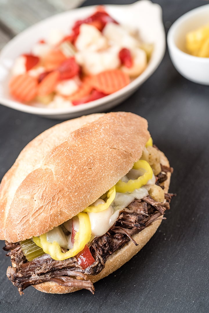 Slow Cooker Chicago-style Italian Beef Sandwiches