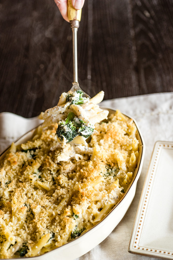 Chicken & Broccoli Alfredo Pasta Bake