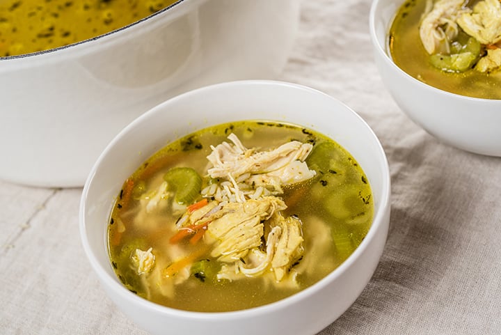 Easy Chicken & Rice Soup