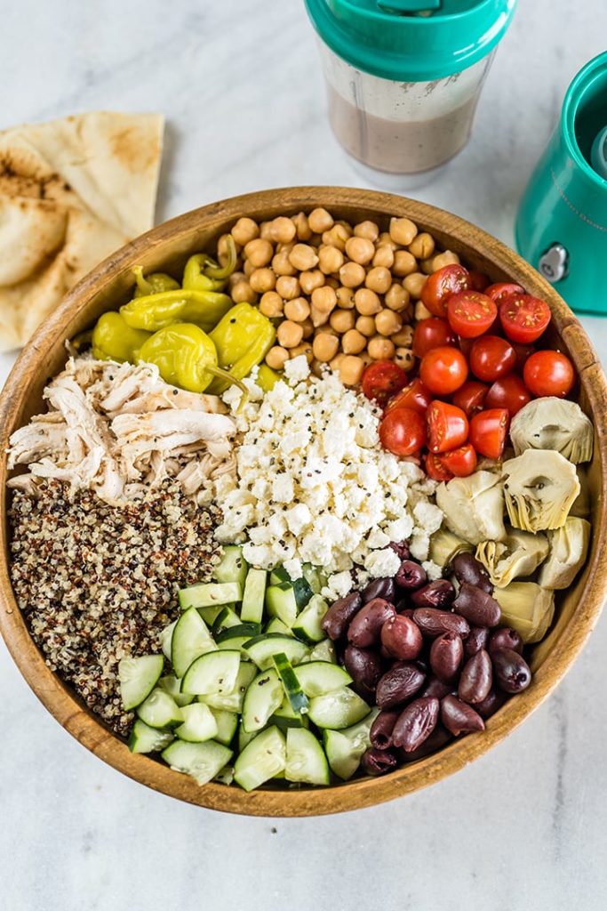 Mediterranean Chicken Quinoa Bowl