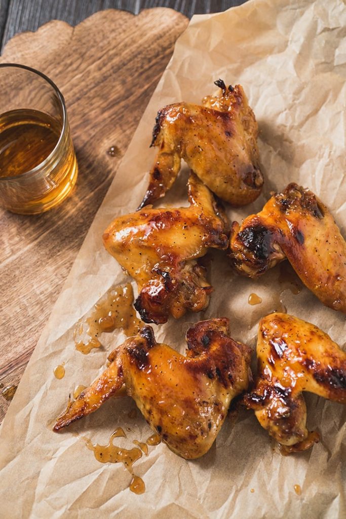 Slow Cooker Maple Bourbon Wings