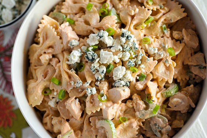 Blog for The Best Buffalo Chicken Pasta Salad