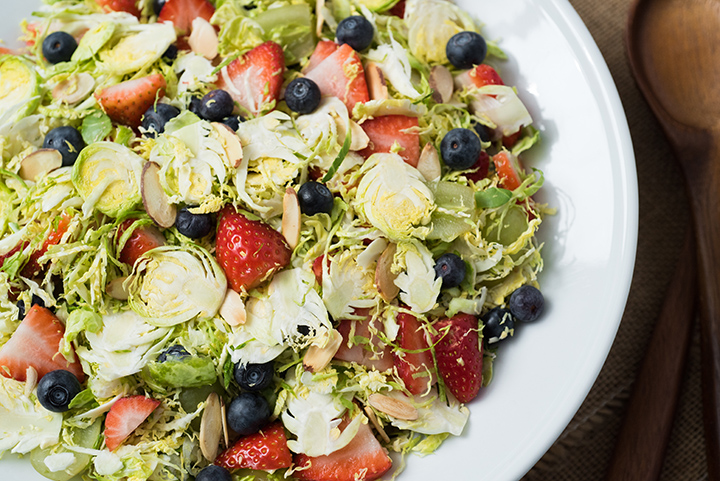 Brussels Sprouts & Berries Salad