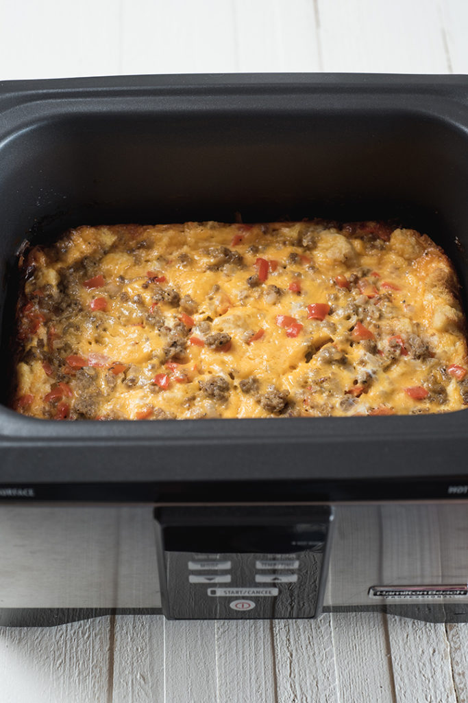 Slow Cooker Overnight Breakfast Casserole