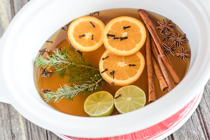 Give your home a festive scent with a slow cooker holiday simmer