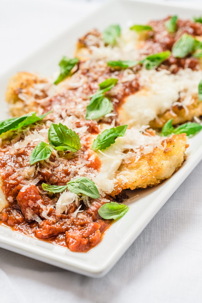 Chicken Parmesan with Slow Cooker Marinara Sauce