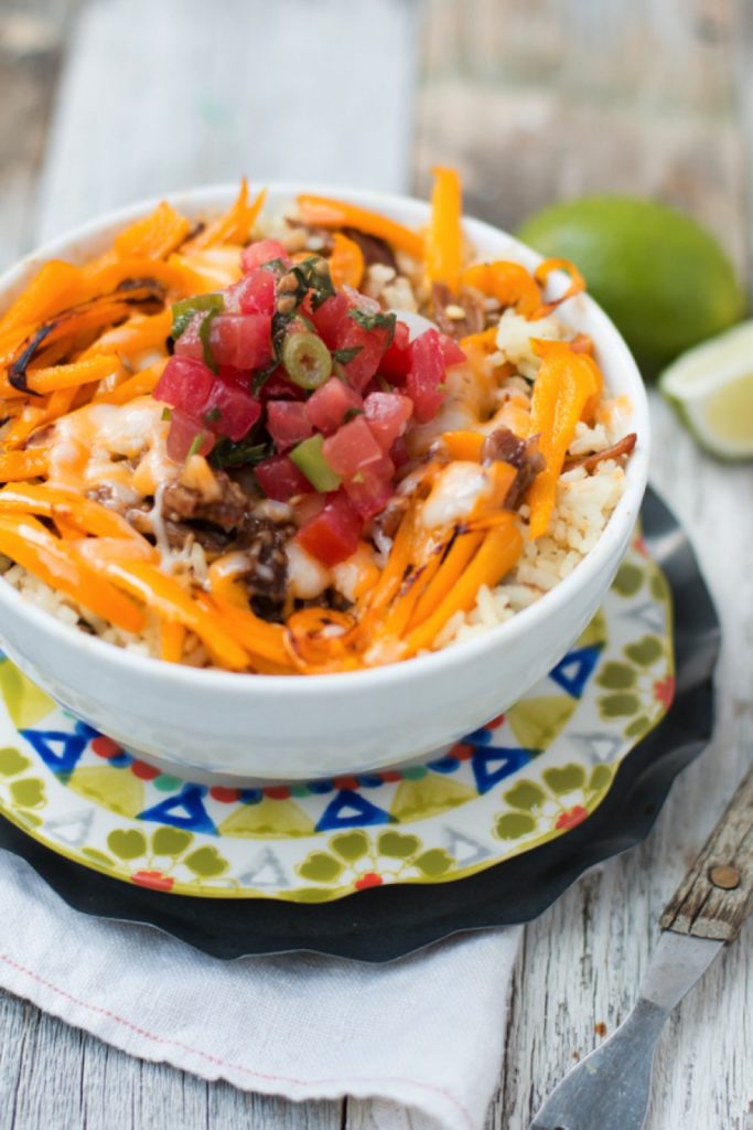 Center Stage Enchilada Rice Bowls with Oh Sweet Basil