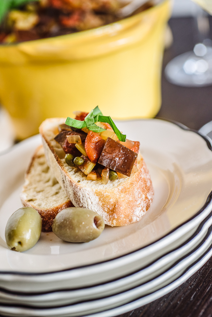 Slow Cooker Eggplant Caponata
