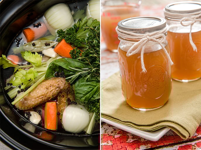 How to Make Chicken Stock in your Slow Cooker